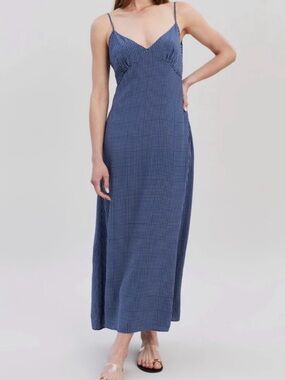 NWT SOLID & STRIPED Navy Polka Dot Midi Dress (Rosetta dress-midnight blue)